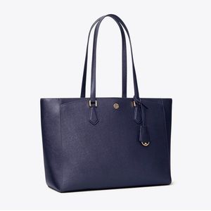 Tory Burch Robinson Saffiano Leather Tote Handbag